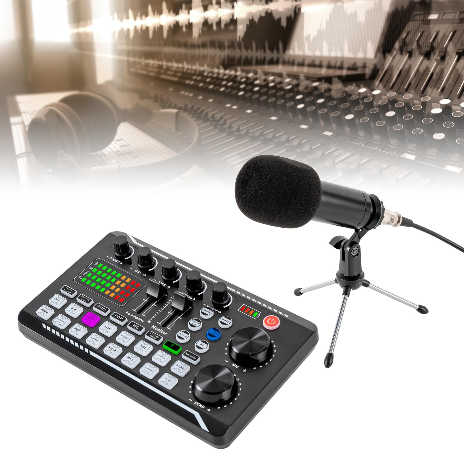 Podcast - Juego de micrófonos USB condensador de riñón para streaming/podcasting/grabación/mesa de mezclas de equipo de podcasting