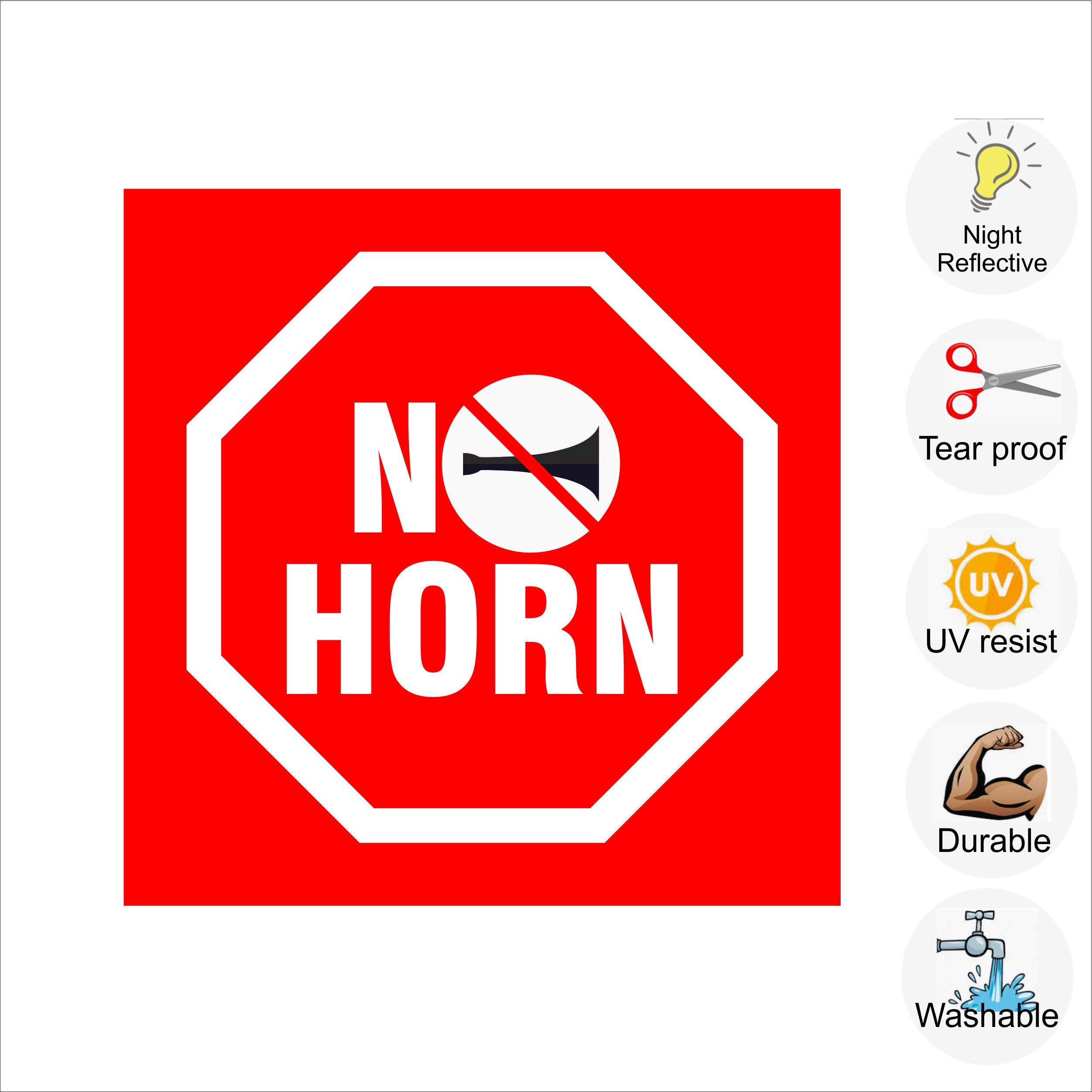 Pilot18 No Horn red Night Low Light Reflective scratchproof Washable Sticker for Outdoor,Glass,Walls