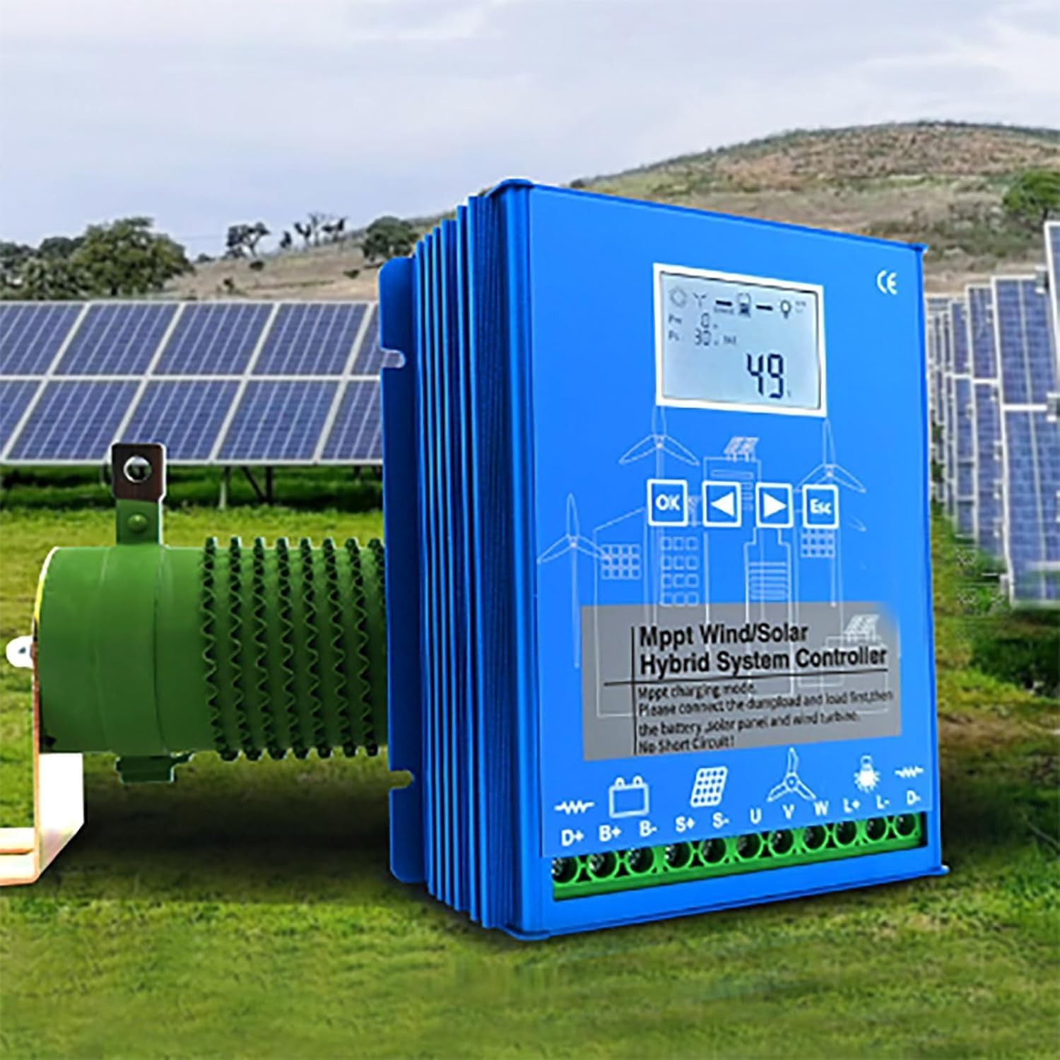 10000W Renewable Energy Controller Universal for Off Grid Wind Solar Hybrid Systems Hybrid Charge Controller (20000W,24V)