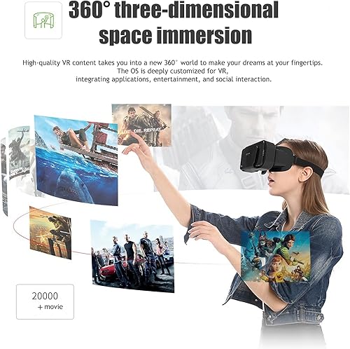 Miniatura 3 de VR Headset Virtual Reality VR 3D Glasses VR Set 3D Virtual Reality GogglesAdjustable VR Glasses Support 72 Inches
