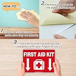 First Aid Kit Sticker, Kit de premiers soins Stickers pour la maison, les écoles et les affaires, 2 Faites votre valise, 10 x 7 stickers autocollants en vinyle, réfléchissant, UV Protégé, étanche