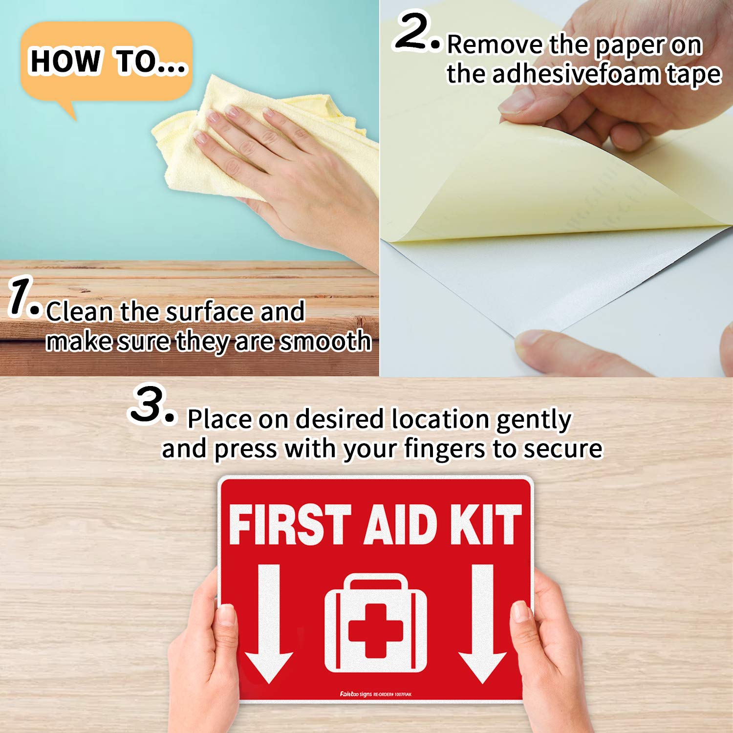 First Aid Kit On Board Sticker Die Cut Decal Vinyl Off Road Race Safety - Foto 4