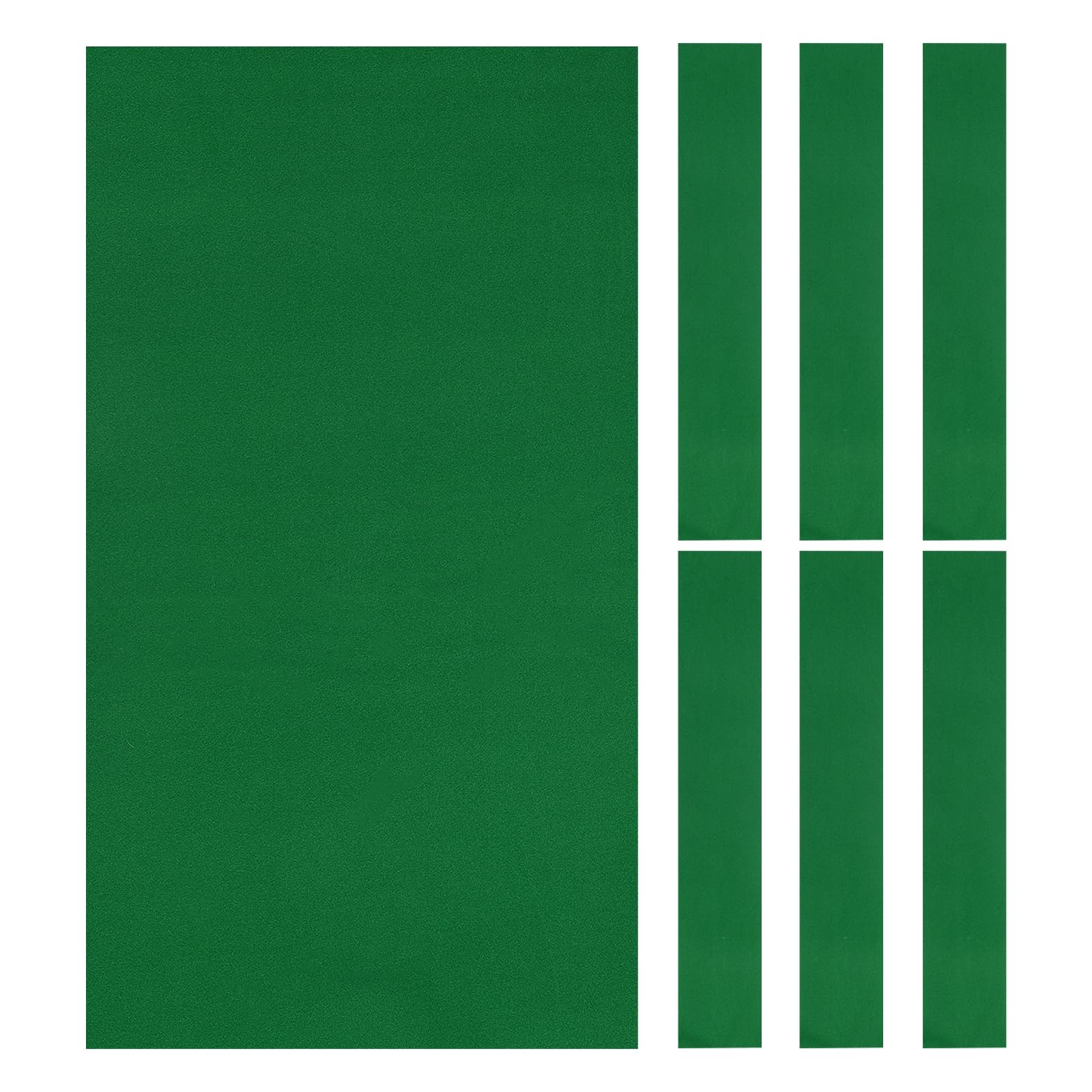YELARXI Billiard Cloth Pool Table Felt, 9ft with 6 Cloth Strips Thickened Fit for Home Clubs Bars Indoor Sports Games (1Set, Green)