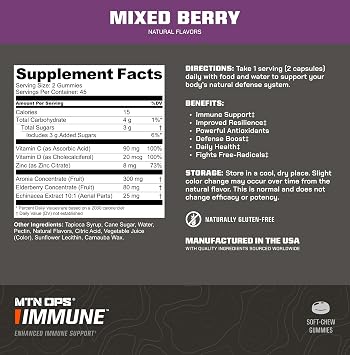 MTN OPS Immune & Slumber Gummies Bundle