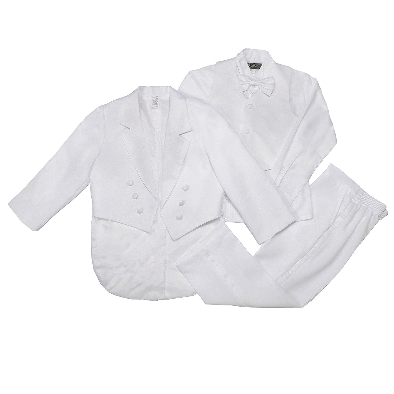 Nancy August Classic Baby Boy to Teen Formal Tuxedo with Tail in White-White-XL