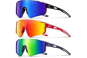 3PACK Kids Baseball Sunglasses Suit Boys and Girls Ideal for Softball Cycling