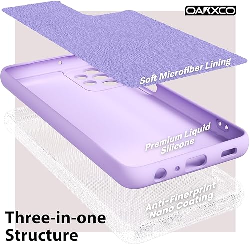 Miniatura 5 de oakxco Funda para teléfono Samsung Galaxy A32 5G, silicona líquida, bonita funda delgada y delgada de goma suave TPU lisa de gel para mujeres y