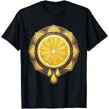 Lemon Slice Dripping Juice Graphic Tee T-Shirt