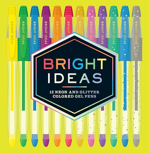 Bright Ideas Neon and Glitter Colored Gel Pens: 12 Colored
