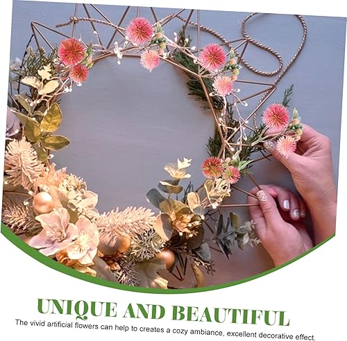 Miniatura 2 de Toddmomy Decoración de otoño para boda, decoración de otoño, 12 piezas, flores artificiales de plástico, decoración rosa, flores rosas, guirnalda de