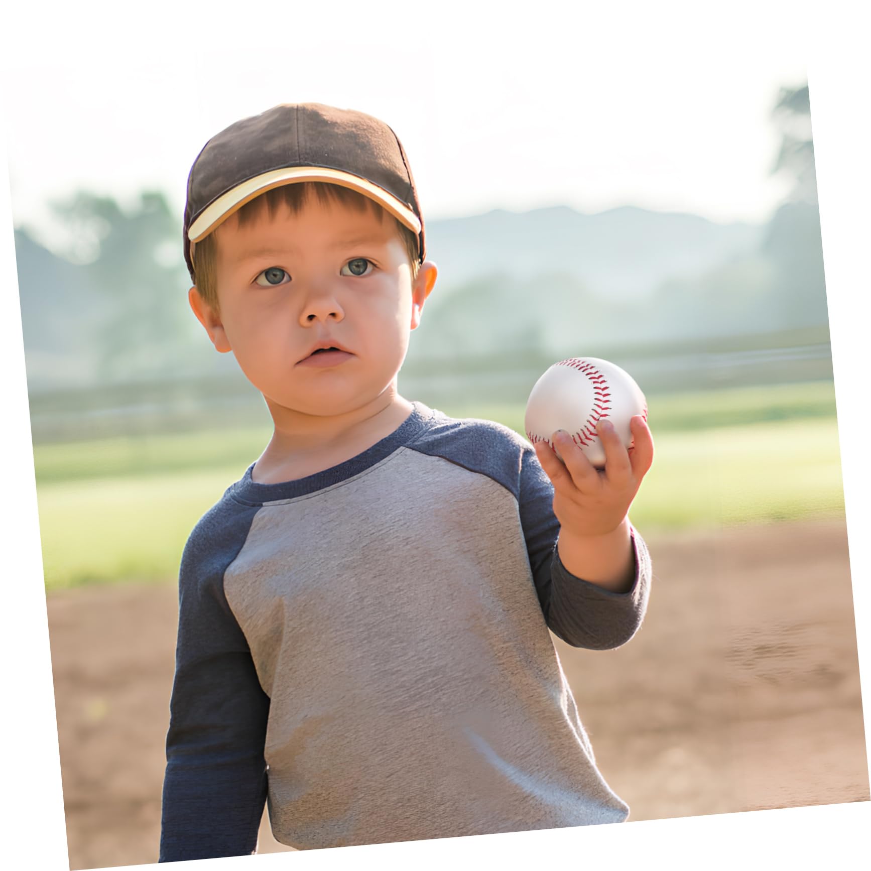 Toyvian Balones de Béisbol de Práctica 12 Piezas PVC Blanco