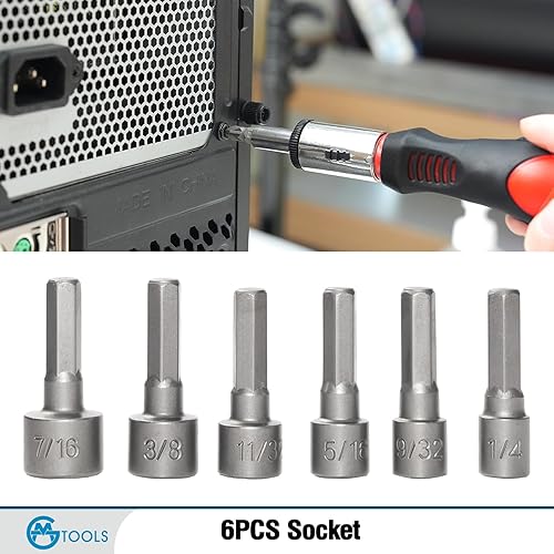 Miniatura 5 de Juego de destornilladores magnéticos de 118 piezas, juego de destornilladores con estante de plástico, destornillador de precisión, desmagnetizador