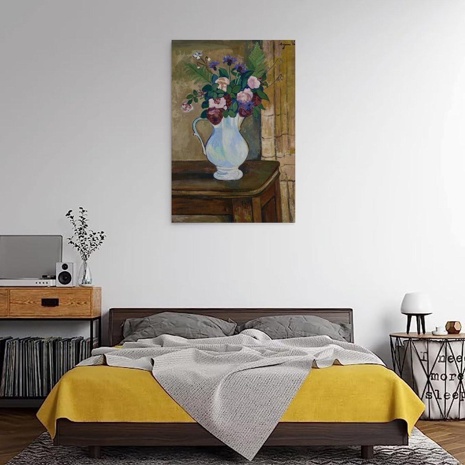 generisch Valadon Bouquet De Roses by Suzanne Valadon Impresiones en Lienzo Modernas, Cuadros Decorativos Para Habitación de Niños o Niñas, Cuadros de Pared Para Salón Y Pinturas Con Motivos Festivos