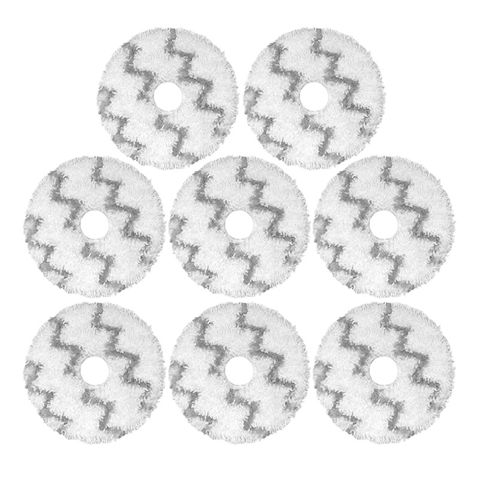 Genterun 8 Pcs Replacement Mop Cloth, Compatible For Xiaomi, Compatible For Roidmi, Eva Self-Cleaning Emptying Robot Vacuum Sdj06rm Spare Parts Mop Rags Fit Accessories(8 Pcs)