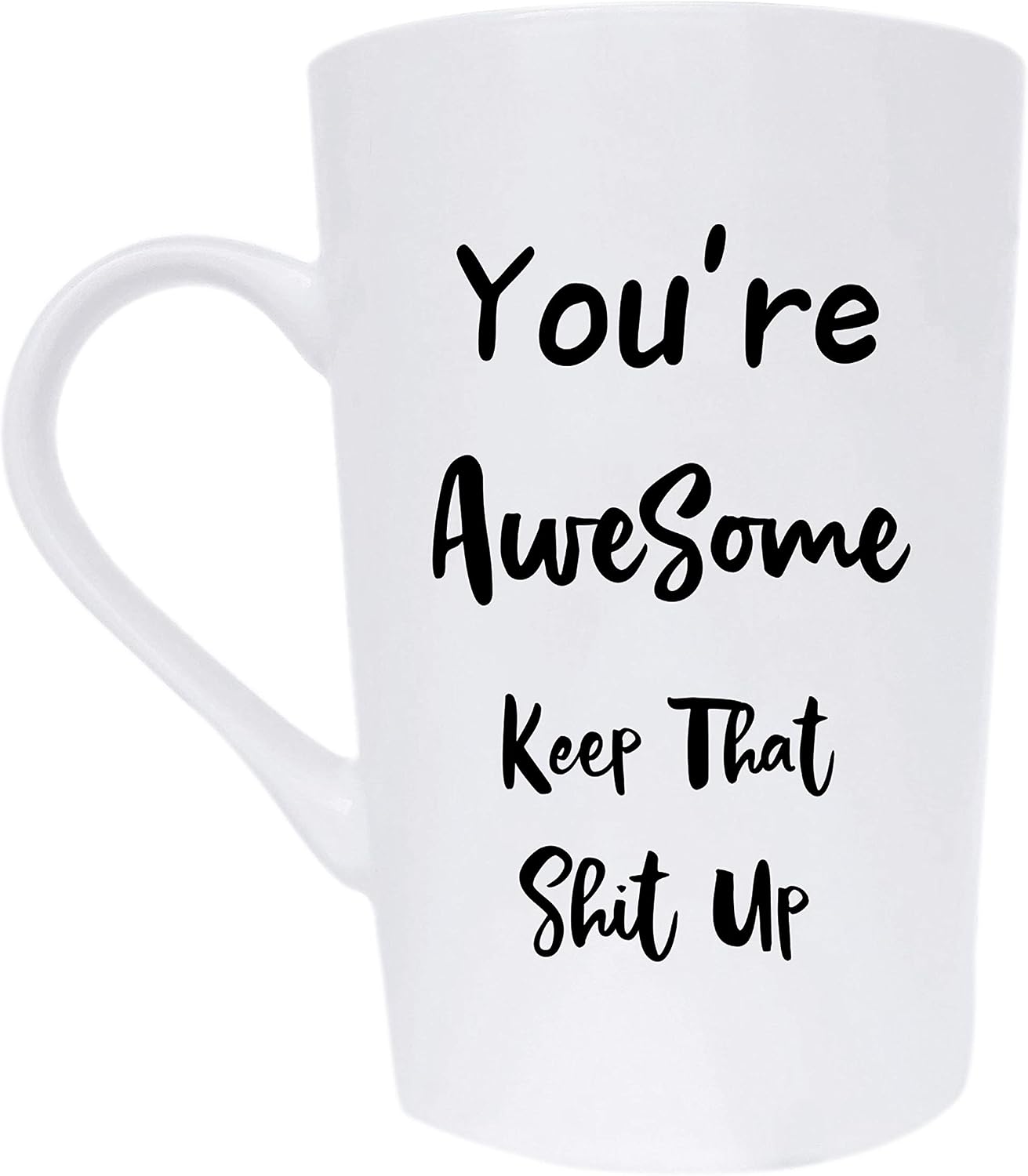 MAUAG Funny Christmas Gifts Coffee Mug, My Favorite Child Gave Me This Mug, Best Dad and Mom Gifts Father's Day and Mother's Day Present Idea From Daughter Son Kids, White 15 Oz image 5