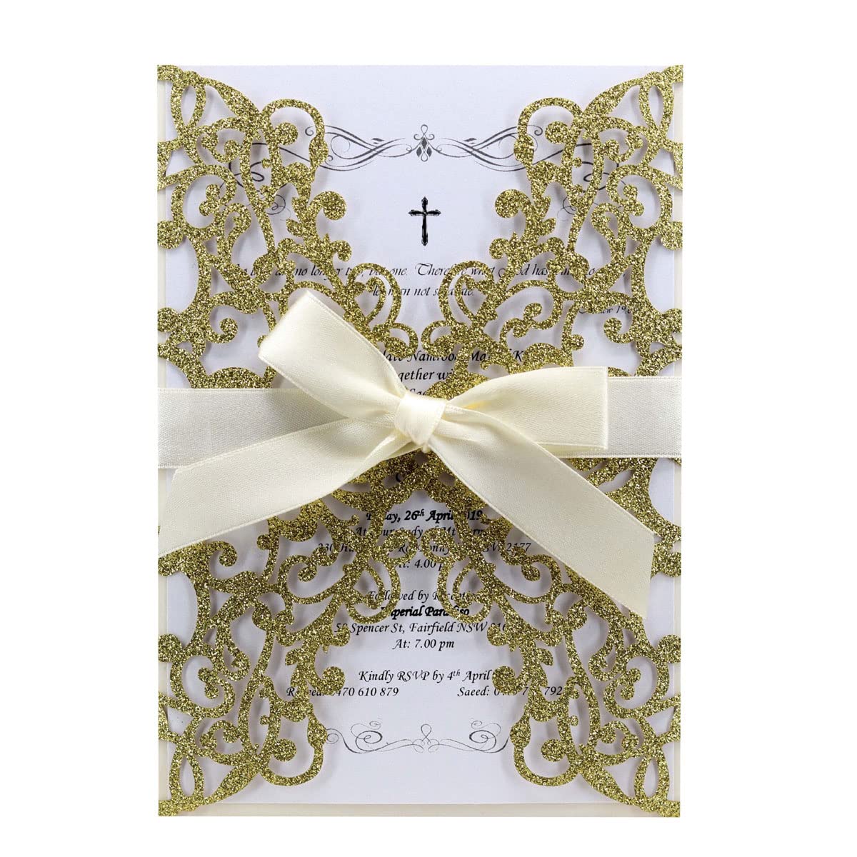 Tarjetas de invitación de boda plateadas para un recuerdo inolvidable