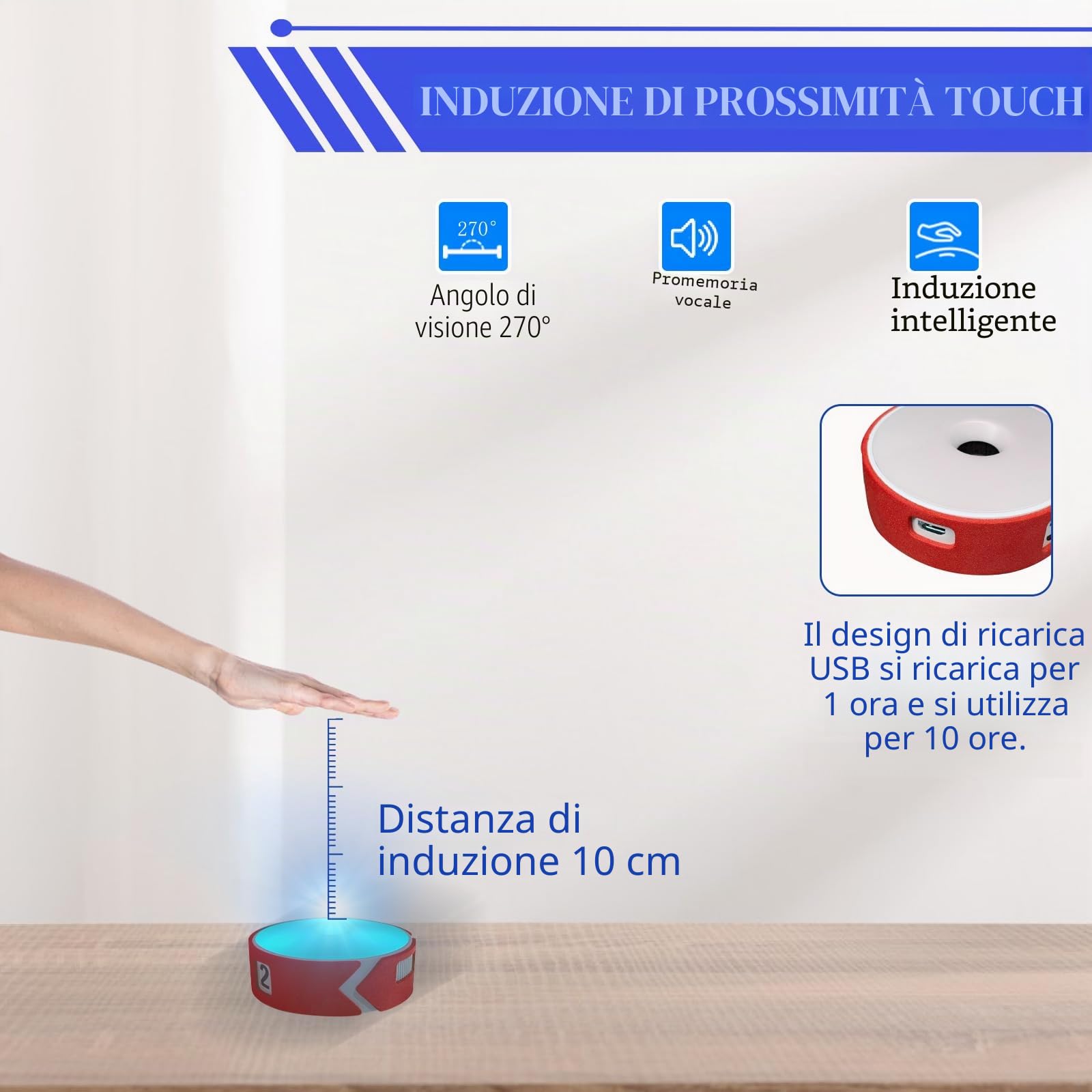 Luci per allenamento di reazione, 4 modalità, kit di allenamento per agilità sportiva, con ricarica USB, luci per allenamento di reazione sportiva, velocità per atleti, allenatori, allenatori fitness