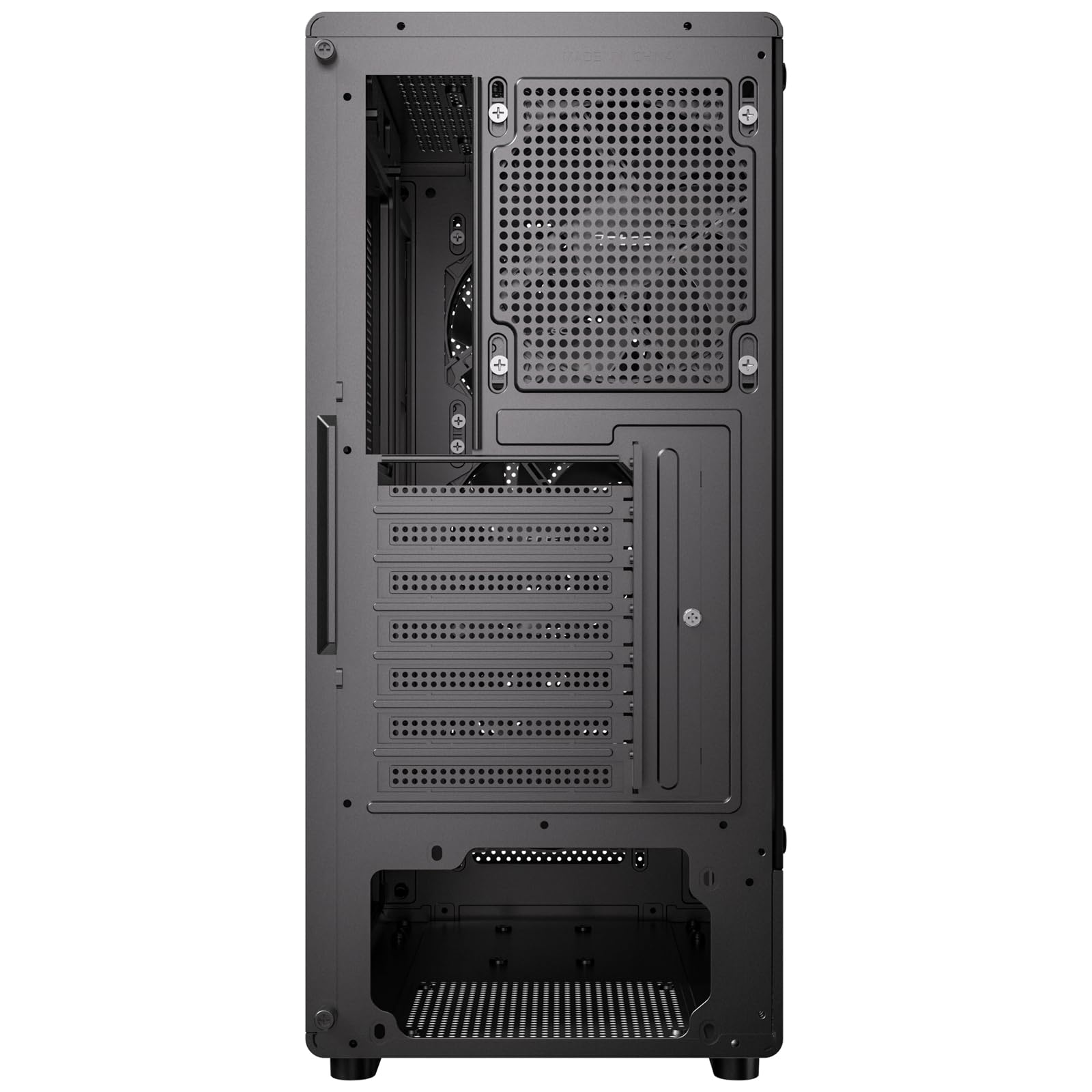 ANTEC VX-310 ARGB Gaming PC Gehäuse – ATX/Micro-ATX/ITX Mid Tower mit Tempered Glass und ARGB Lüftern, Schwarz