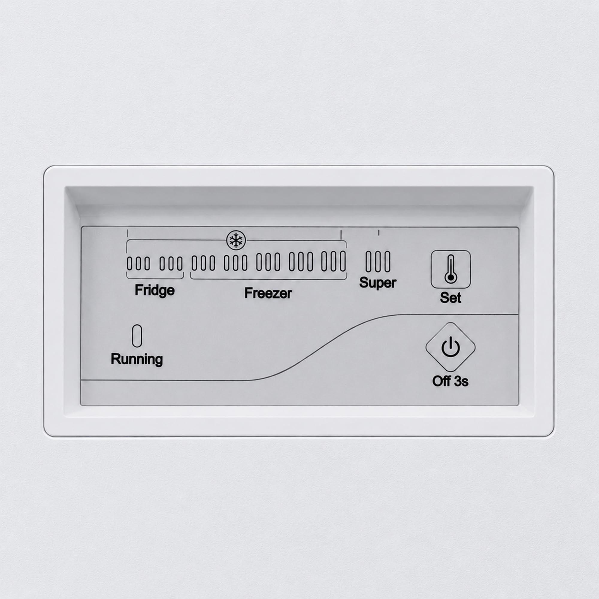 HCF-HM246INVCD – Gefriertruhe 246 L – Inverter‑Kompressor – LED‑Display & LED‑Innenbeleuchtung – Convertible Freezer/Kühlschrank – Weiß – 5 Jahre Garantie