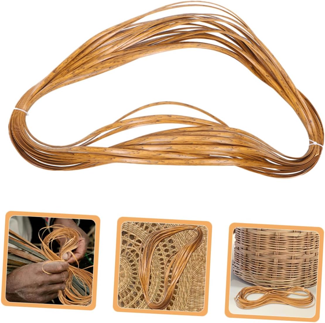 Plastic Rattan Furniture Repair Kit, 2 Rolls PE Weaving Material