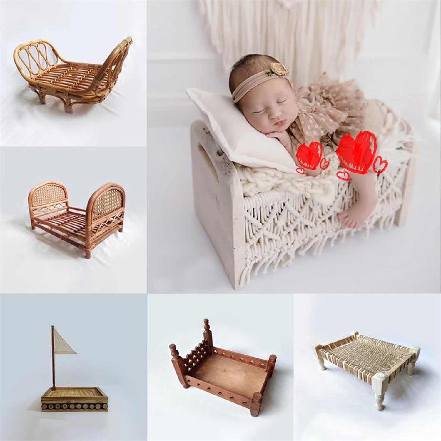 Baby Photo Props Background Posing Chair Photo Bed Newborn Photostudio Backdrop Posing Bed Photoshooting Props Furniture