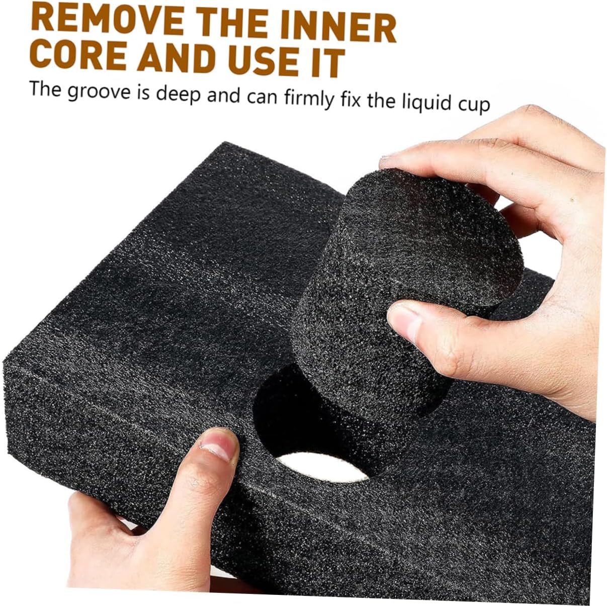 GANAZONO 8pcs Beverage Take Out Suction Cup Holder Clamp Cup Carrier Tray for Drinks