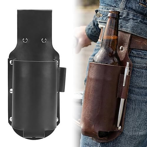 2 Pcs Beer Holders, Leather Beer Bottle Holders, Beer Belt