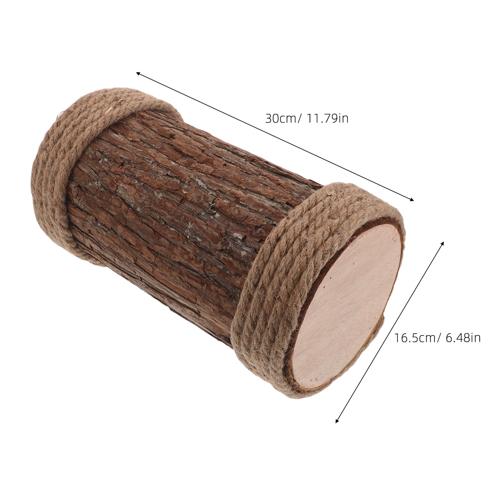 LIFKOME Realistischer Baumstumpf Dekoration Hohler Wetterfester Deko Baumstamm 15cm X 30cm mit Künstlicher Rinde für Rustikale Hochzeitsdeko Teelichthalter Fotorequisiten