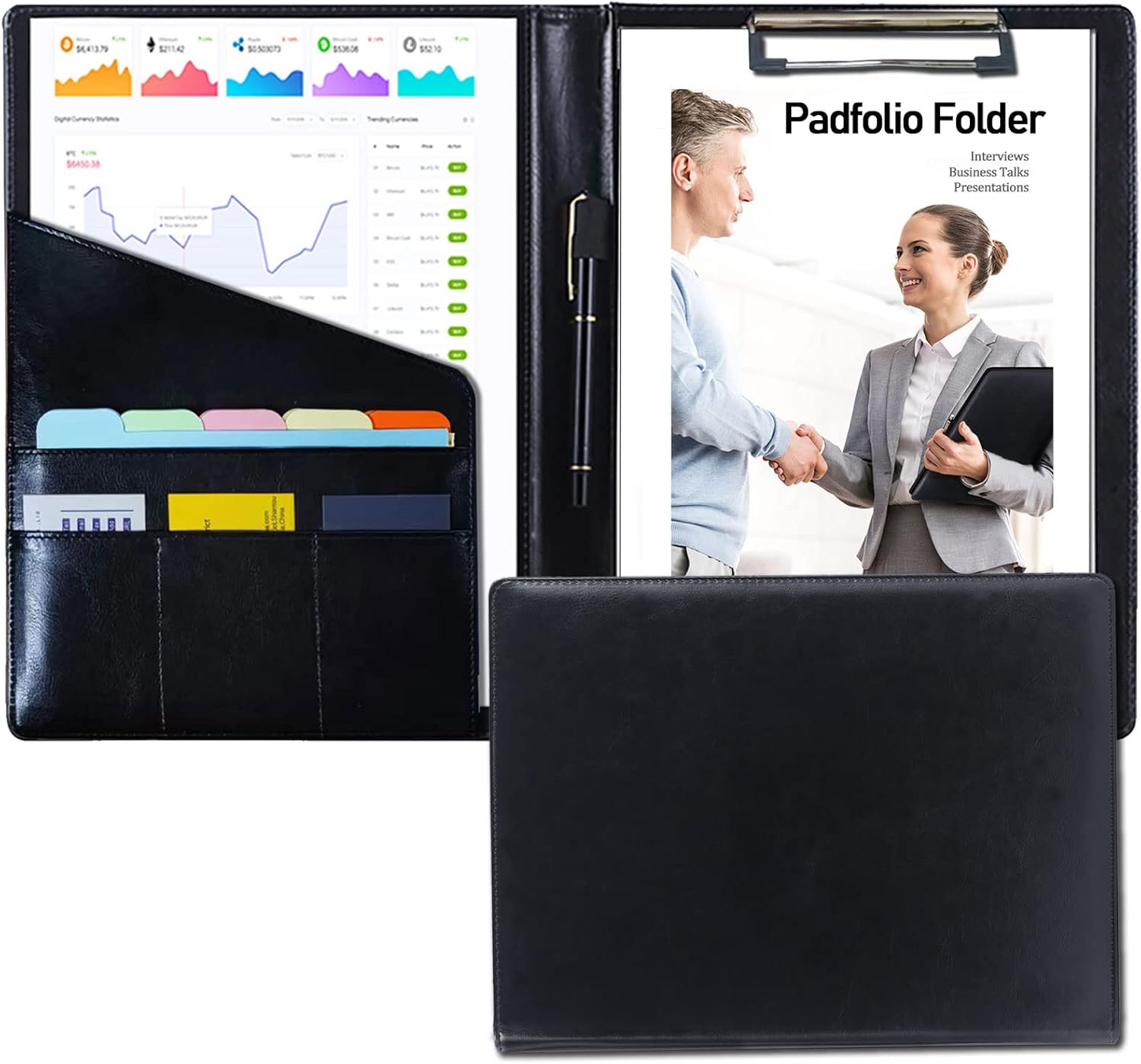 Leather Padfolio Portfolio Organizer, Legal Pad Resume