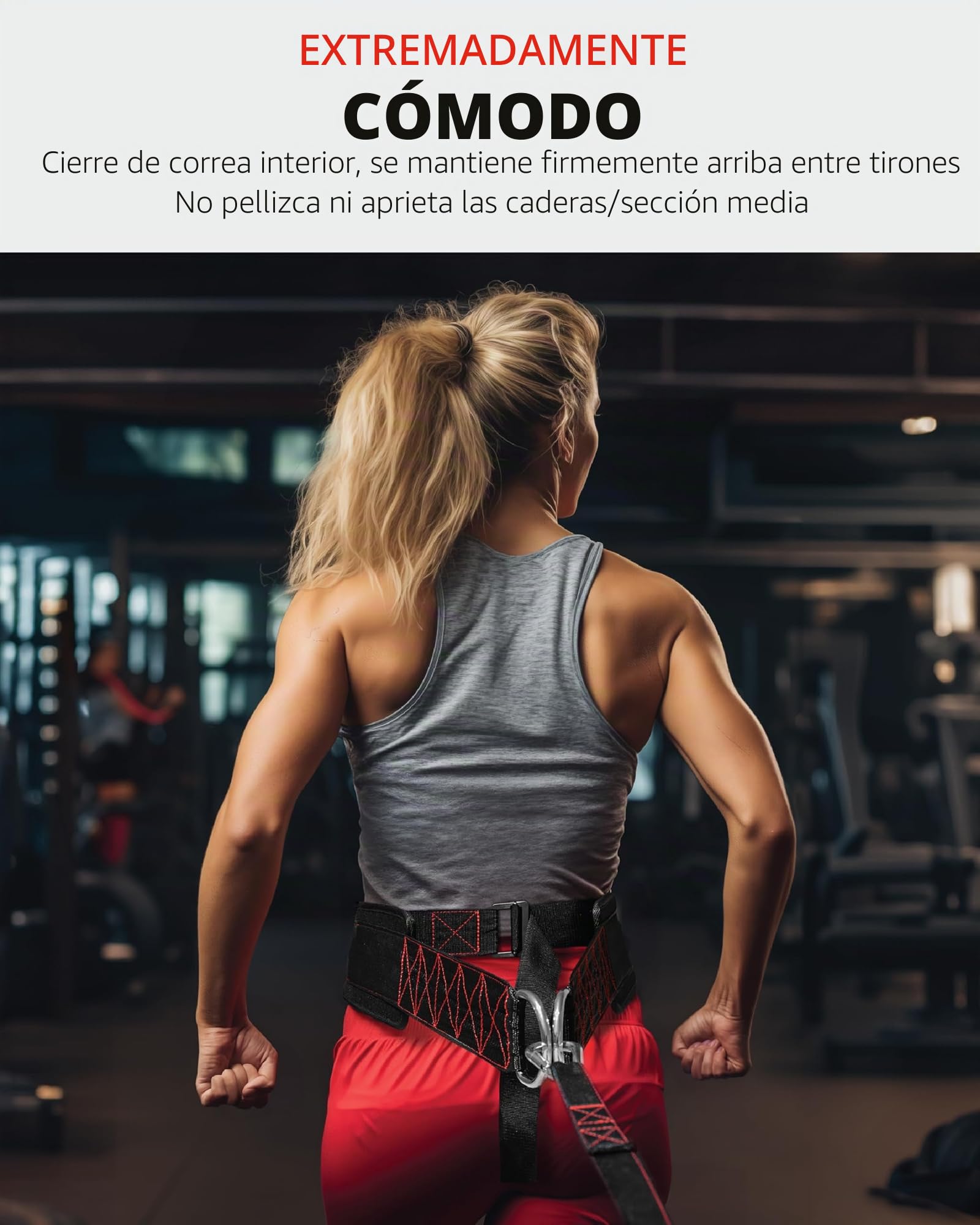 THEFITGUY Cinturón de tracción de trineo, cierre ajustable, 2 correas y 4 ganchos, para entrenamiento de resistencia multidireccional, fuerza y agilidad