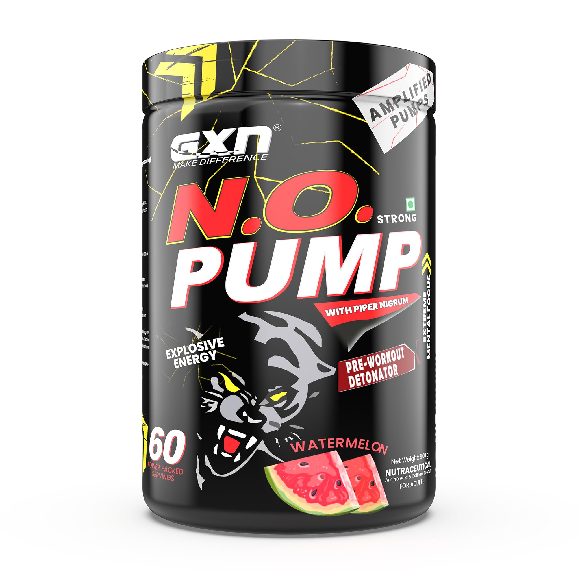 Greenex Nutrition N.O. Pump Pre Workout | 220 mg Caffeine | Beta Alanine 2500mg | Citrulline 1500mg | With Piper Nigrum (WATER MELON, 500 GM) (B0CR7B92WT) Amazon Price History, Amazon Price Tracker