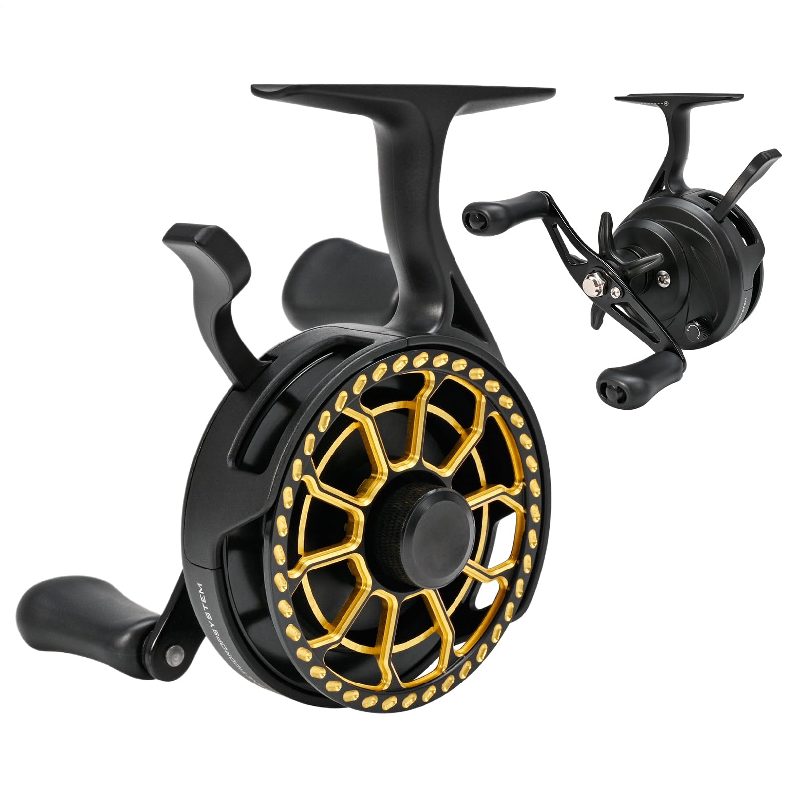 Carretes de Pesca Carrete Baitcaster Ligero y Ultra Suave | Magnético De Alta Velocidad Carretes Resistentes Agua Dulce para Principiantes en Agua Dulce y Salada y Pesca Invernal