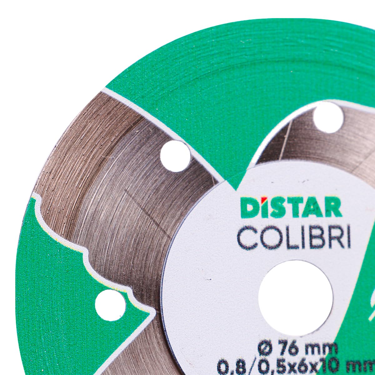 DiSTAR Colibri Disco diamantato Ø 76 mm x 10 mm – Ultra sottile 0,8 mm per gres porcellanato e ceramica – Disco da taglio professionale per smerigliatrice angolare a batteria & piccolo Flex – Taglio