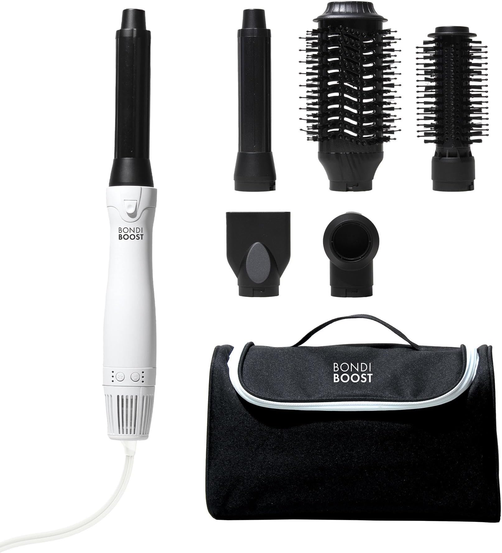 6-in-1 Everlast Multi Styler & Dryer System - Wet to Dry Hair Styler, Hair Dryer Brush with Curlers, Round Brushes, Dryer & Concentrator Attachments, Versatile Heat & Airflow Settings