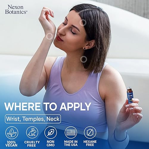 Miniatura 50 de Nexon Botanics Breathe - Mezcla de aceites esenciales, 1.0 onzas líquidas, aceite esencial Breath Easy Alivio sinusal, aceites esenciales Breathe