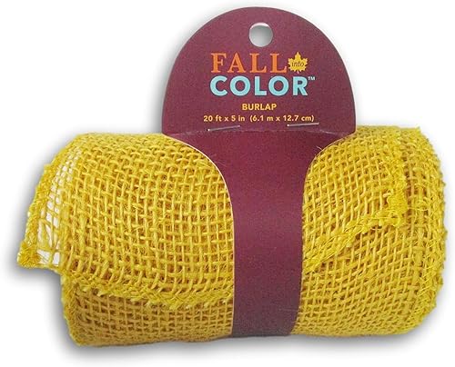 Rollo de cinta de arpillera amarilla - 5 pulgadas x 20 pies