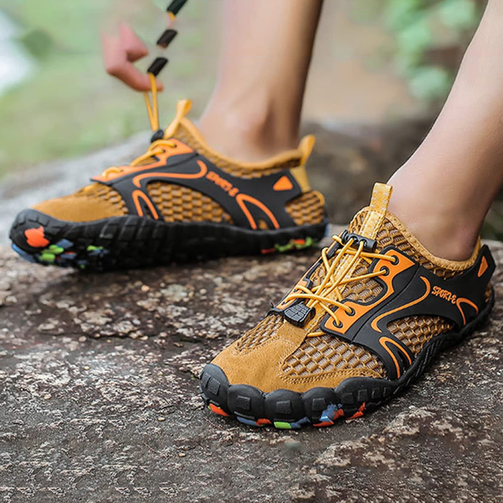 Adulto Spiaggia Surf Scarpe da Acqua,All'aperto Asciugatura Veloce Leggero Antiscivolo Acqua Scarpe a Piedi Nudi,Casuale Traspirante Piscina Scarpe da Bagno,Unisex