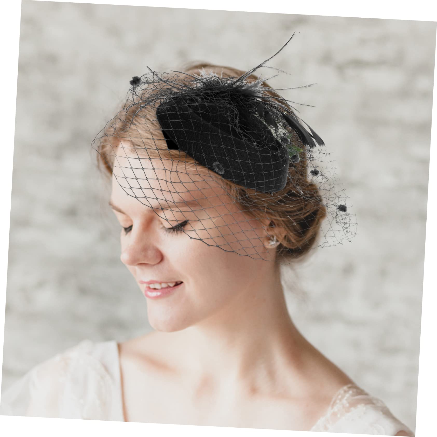 Operitacx 4piezas Sombrero De Fiesta De Malla Para Mujer Tocado Elegante Para Bodas Fiestas De Té y Eventos Especiales