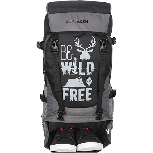 Fur Jaden 55 LTR Rucksack Travel Backpack Bag for Trekking, Hiking with Shoe Compartment