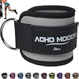AOHO MOOON Comfortable Adjustable Ankle Straps for Cable Machines Women, Gym Workout Leg Strap, Glute Cuff, Ankle Cuffs for Glute Workouts, Foot Straps for Kickback, One Size Fit All