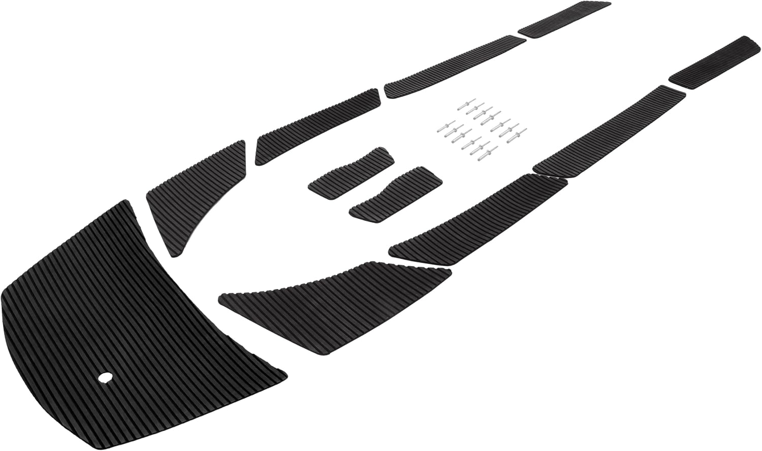 Wutist Motorboat Traction Mat Kit Compatible with 2002-2008 Yamaha FX 140/3 Pass/HO; FX Cruiser HO/HO Anniversary Jet Ski Foot Pads Floor Board Mats Plastic EVA Black