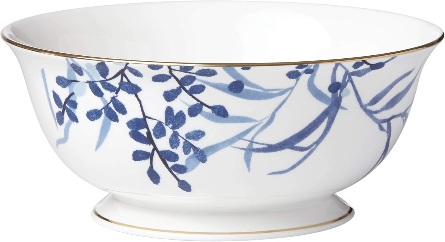 Kate Spade Birch Way Indigo 5-piece Place Setting, 4.4 LB, White