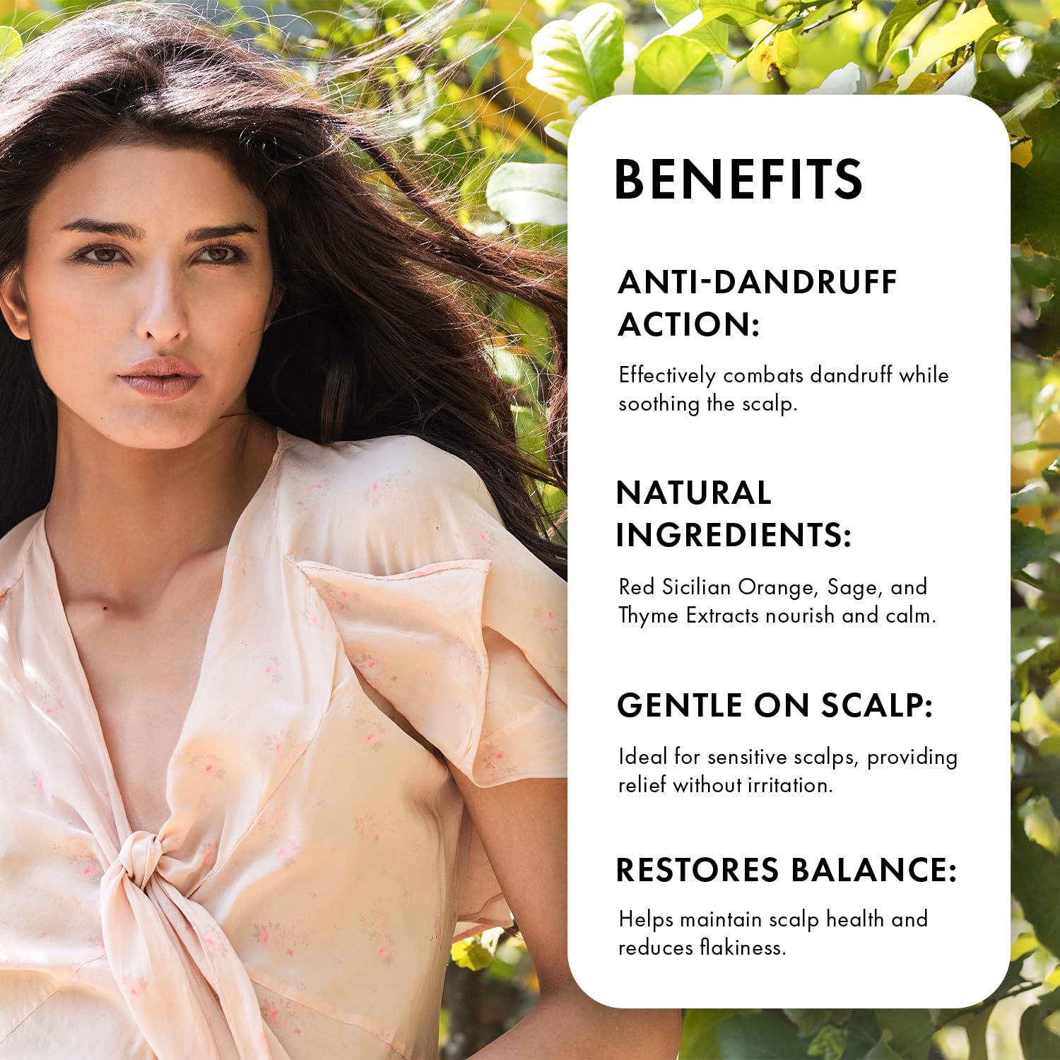 Diwali Sale Naturica Soothing Shampoo Sensitive And Dandruff Prone Hair And Scalp With Red Sicilian Orange, Sage And Thyme Extracts - 250Ml