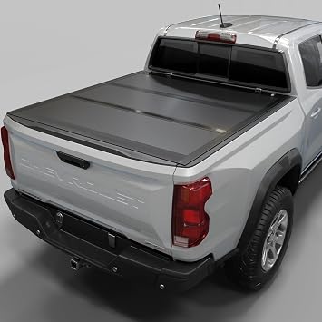Toptiny Low Profile Hard Folding Truck Bed Tonneau Cover Fits 2015-2026 Chevy/GMC Colorado/Canyon 53" Bed 62.7"