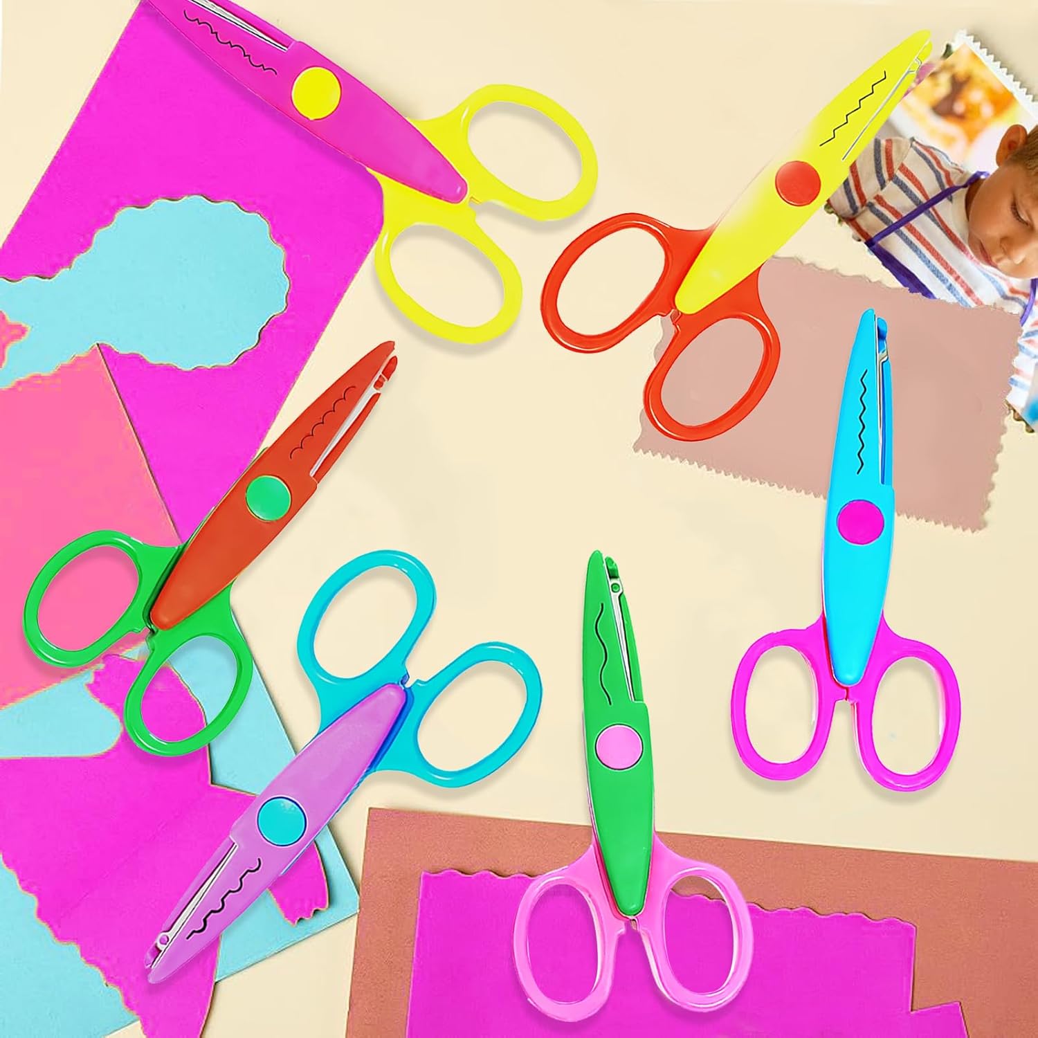 Craft Scissors Decorative Ed, for Crafting, Scissors, Zig Zag