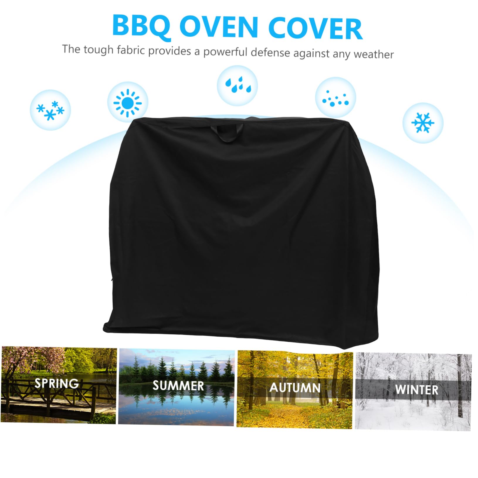 1Pieza Cubierta para Parrilla de Gas y Barbacoa Funda de Oxford Resistente UV Protección Completa de Limpiar y Almacenar