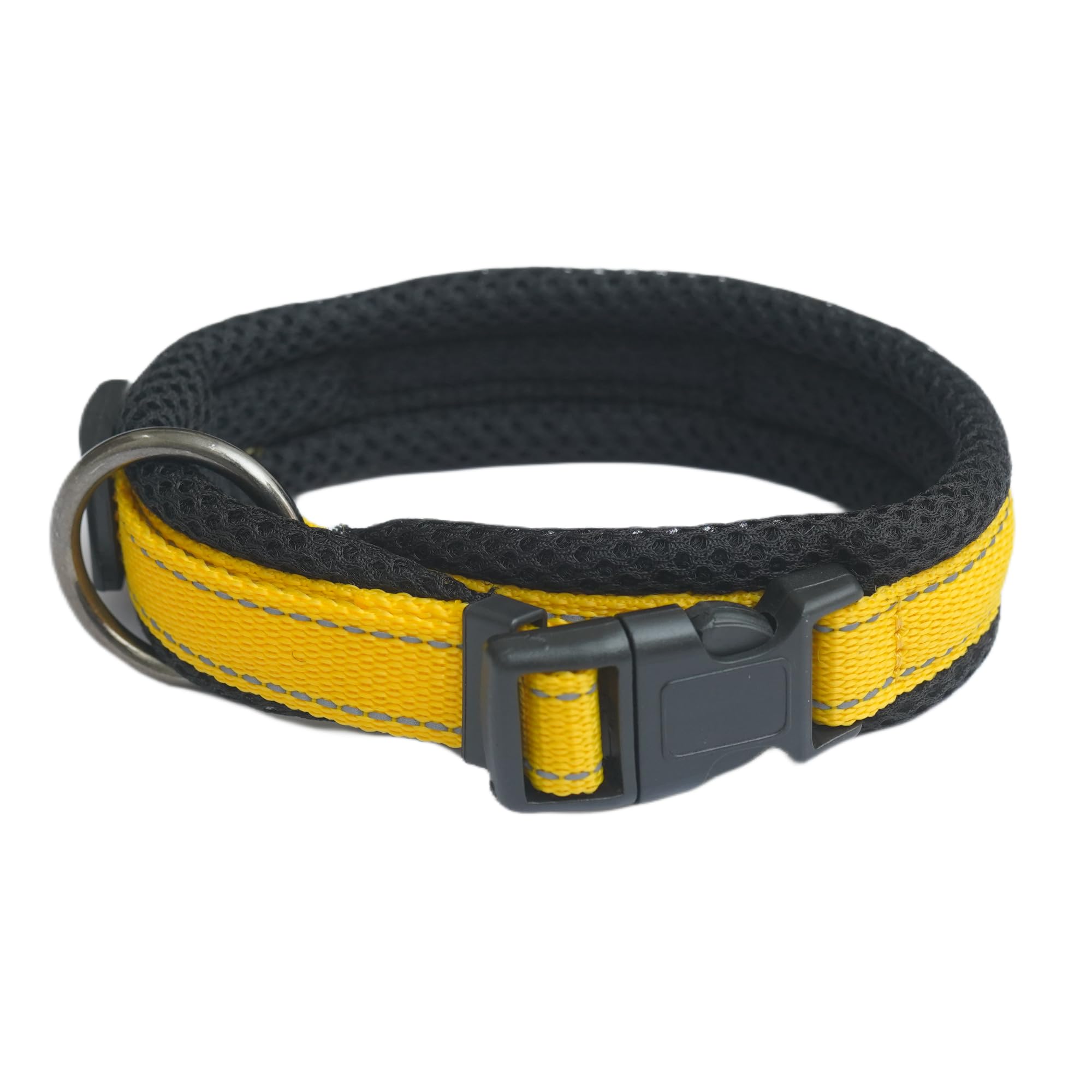GUTS AND GLORY Dog Collar with Adjustable Buckle, Polypropylene Reflective Pp Tape with Fleece Padding Dog Collar - Yellow (1 inch Belt Length) (B0DCP46MMK) Amazon Price History, Amazon Price Tracker