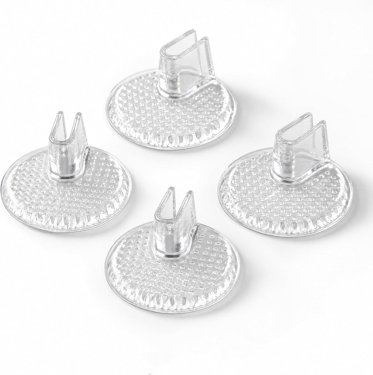 2 Pairs Silicone Thong Sandal Toe Protectors - Flip Flop Gel Toe Guards, Non Slip Cushions Between Toe for Sandals, Clear Pain Prevention Toe Pads