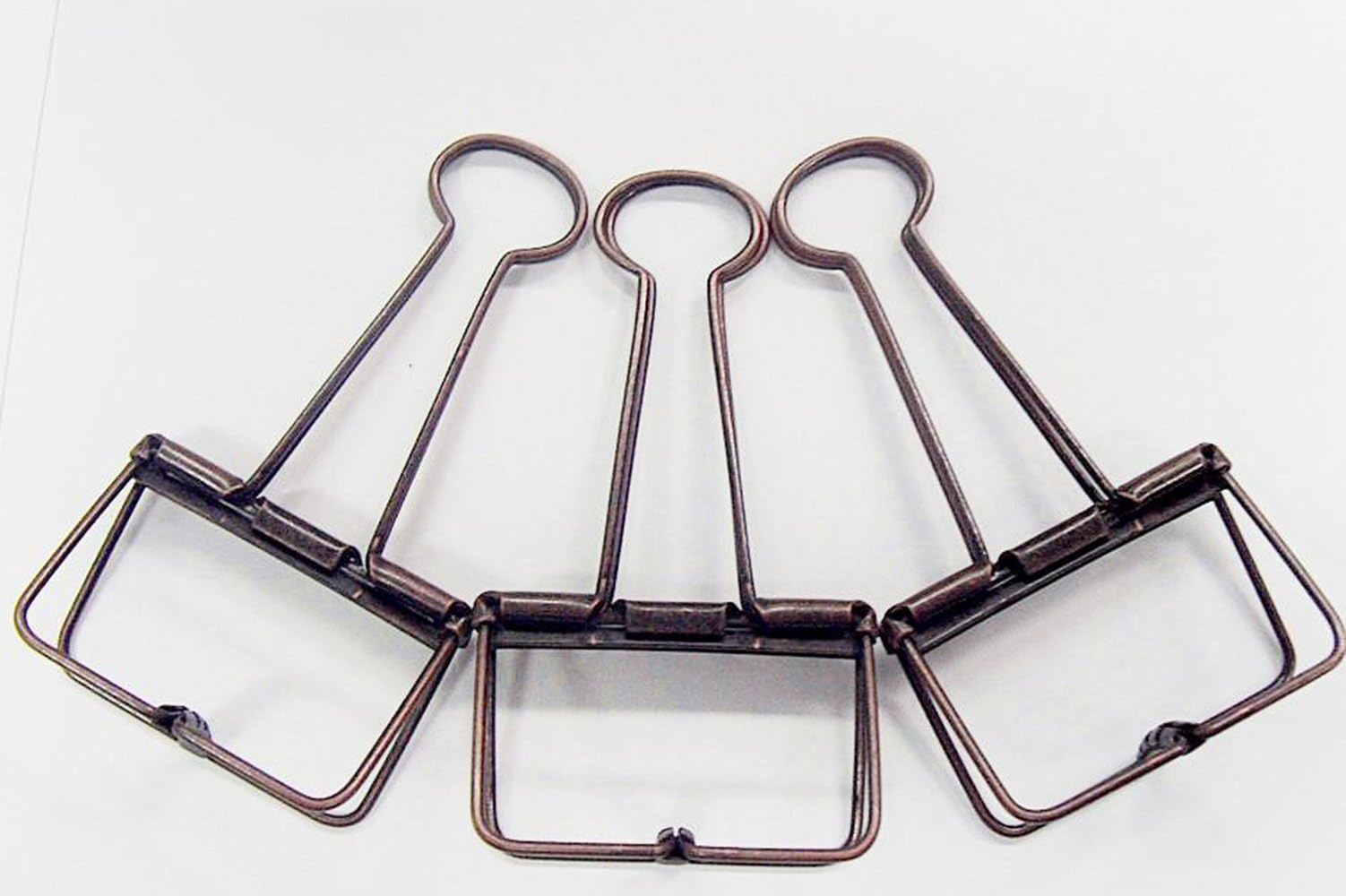 2022 Hollow Binder Clip Office Supplies Metal Creative Paper Clips Skeleton Clip (Medium, 1.26 Inch, 10 Pack, Copper)