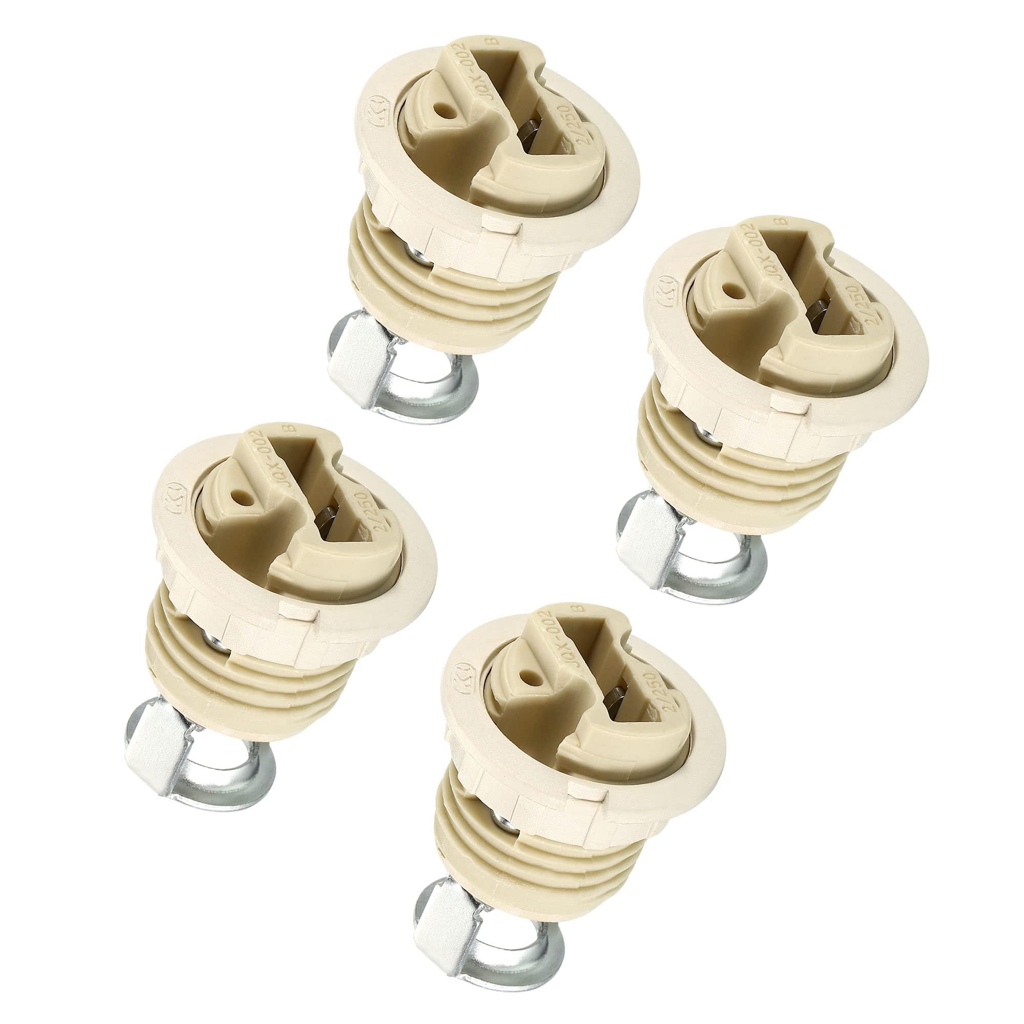 TA-VIGOR G9 Light Base Socket Kit, 4 Pack Ceramic Light Bulb Holder with 10 Inch Wire Lead, 250V 2A Pin Type G9 Lamp Holder Socket for LED Halogen CFL Bulbs, Ceiling or Pendant Lights